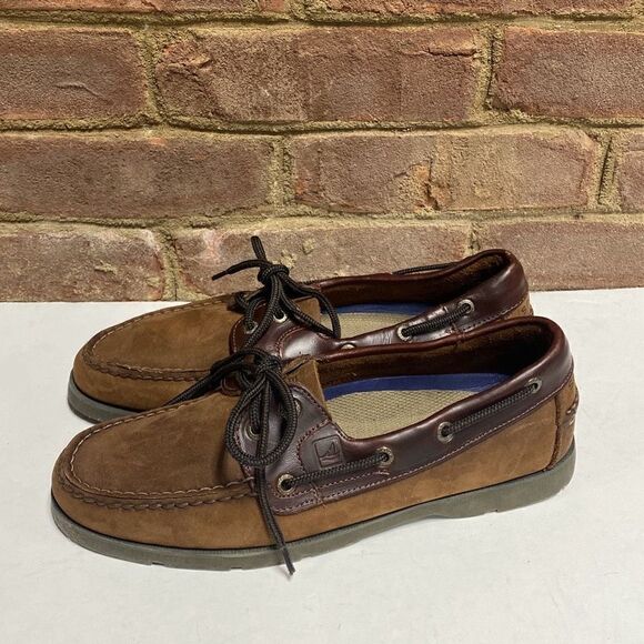 Sperry Brown Leeward Boat Shoe Size 8 - Picture 2 of 10